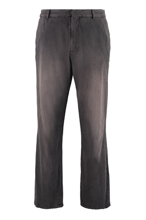 Pantaloni slim fit in cotone-0